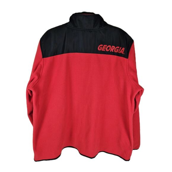 Genuine Stuff Georgia Bulldogs Red/Black Full Zip Pockets Size XXL - Picture 2 of 9